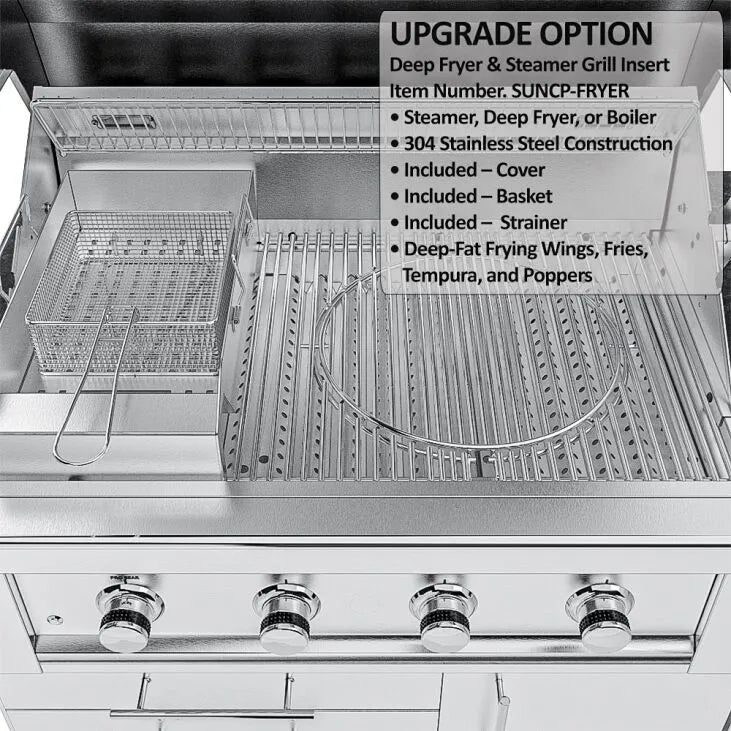 Sunstone THE HOUSTON 9 Foot 8 Inch Outdoor Griller's Paradise Island Package