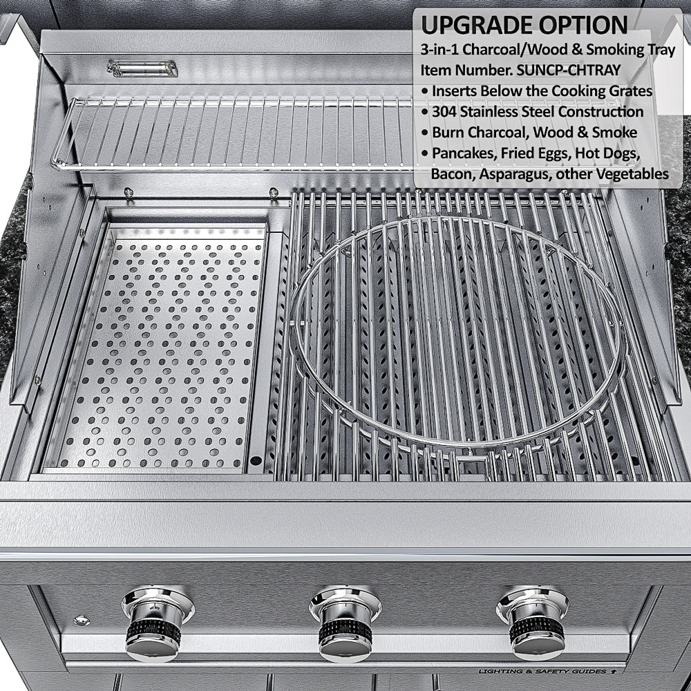 Sunstone Bayou Outdoor Kitchen Island Package 8 Foot 6 Inches