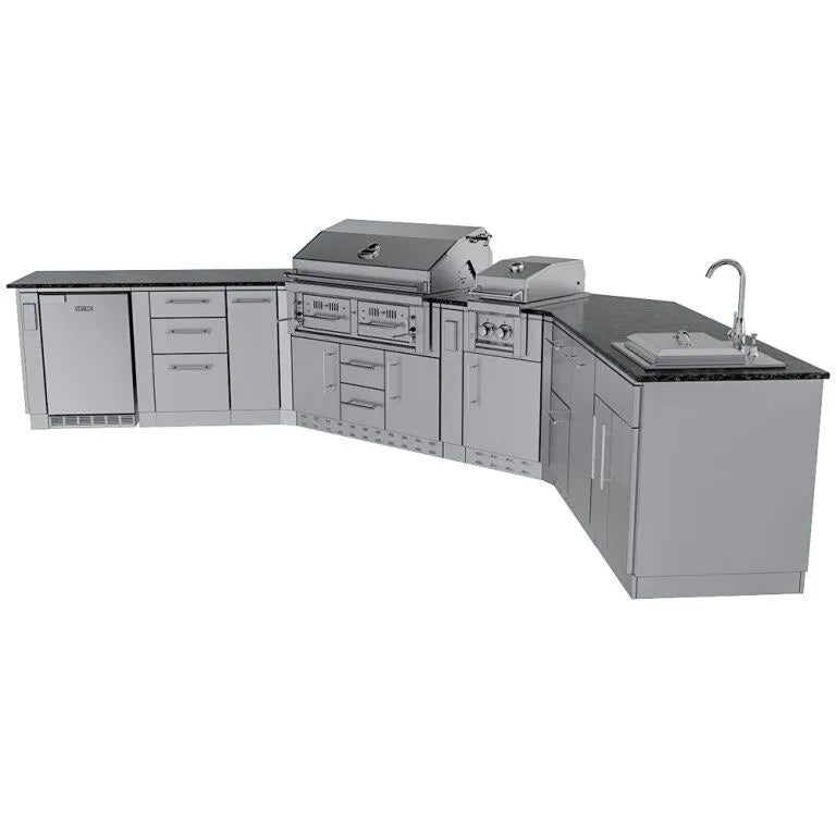 Sunstone THE BIG-TEXAN 21FT Outdoor Cabinet Large Island Package