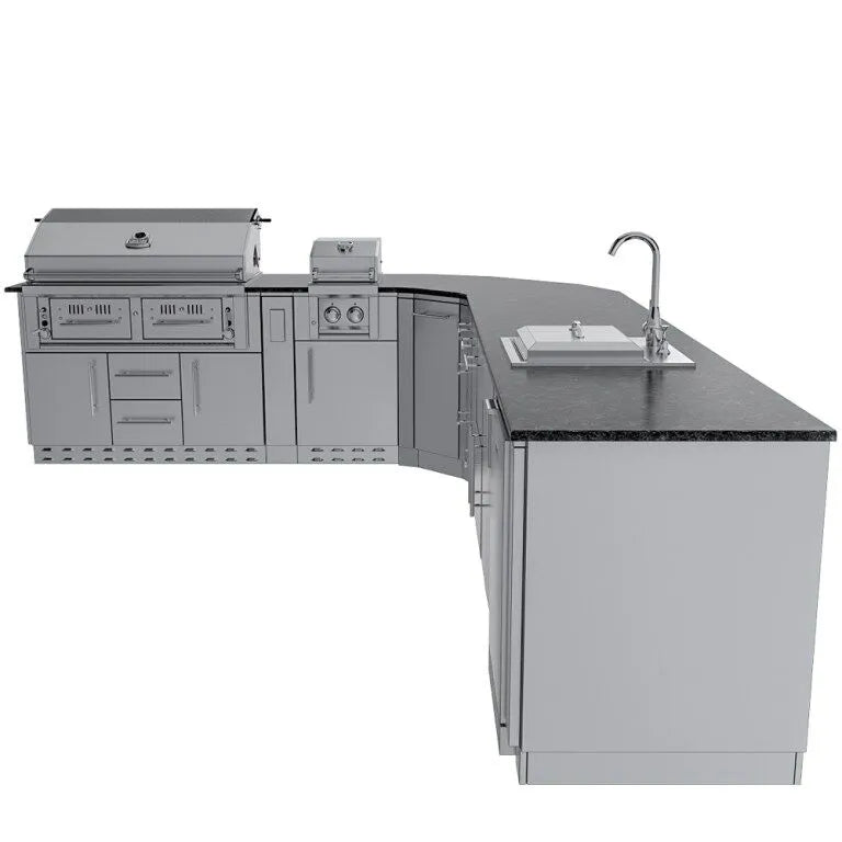 Sunstone THE BIG-TEXAN 21FT Outdoor Cabinet Large Island Package
