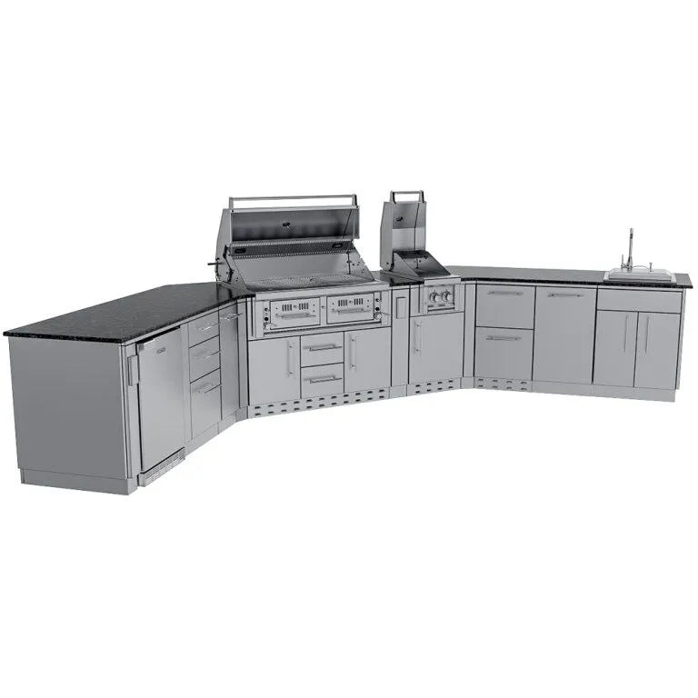 Sunstone THE BIG-TEXAN 21FT Outdoor Cabinet Large Island Package
