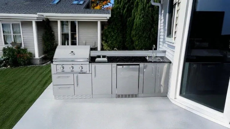 Sunstone THE BRAZOS 9 Foot Outdoor Kitchen Island Package