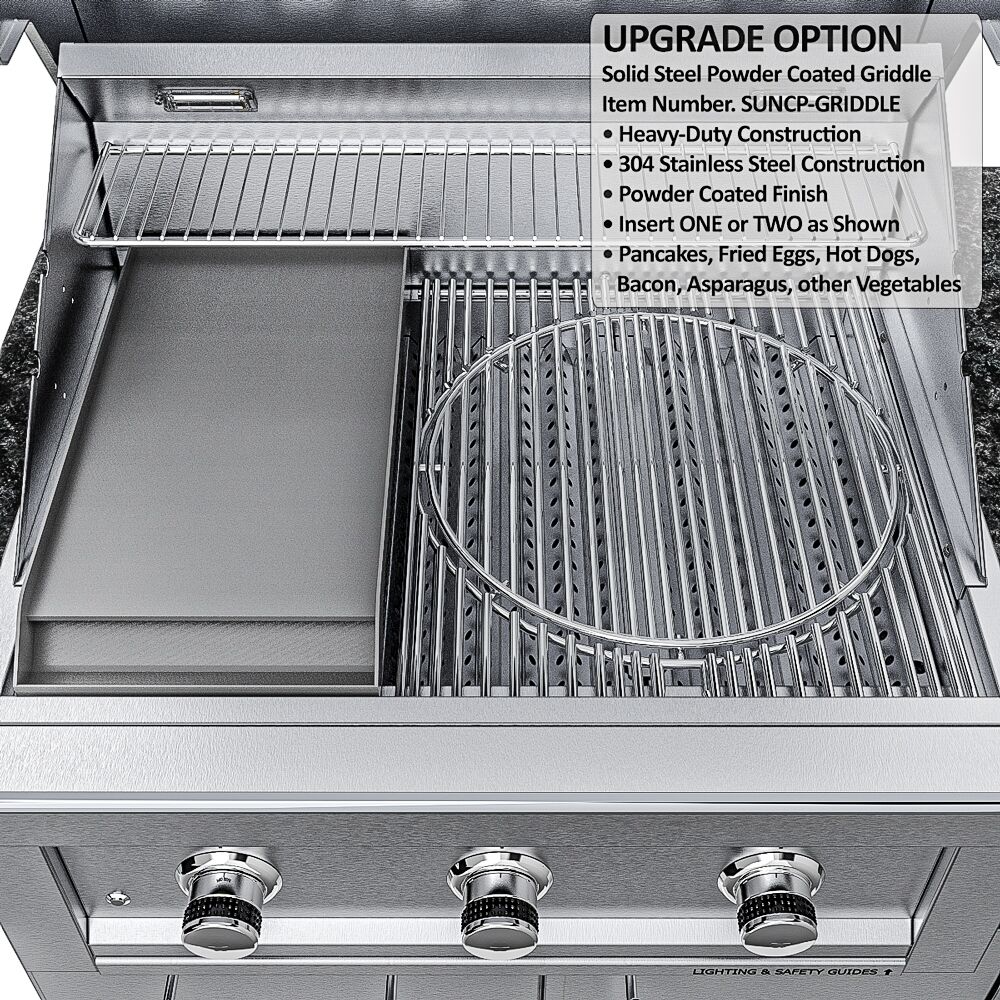 Sunstone THE BRAZOS 9 Foot Outdoor Kitchen Island Package