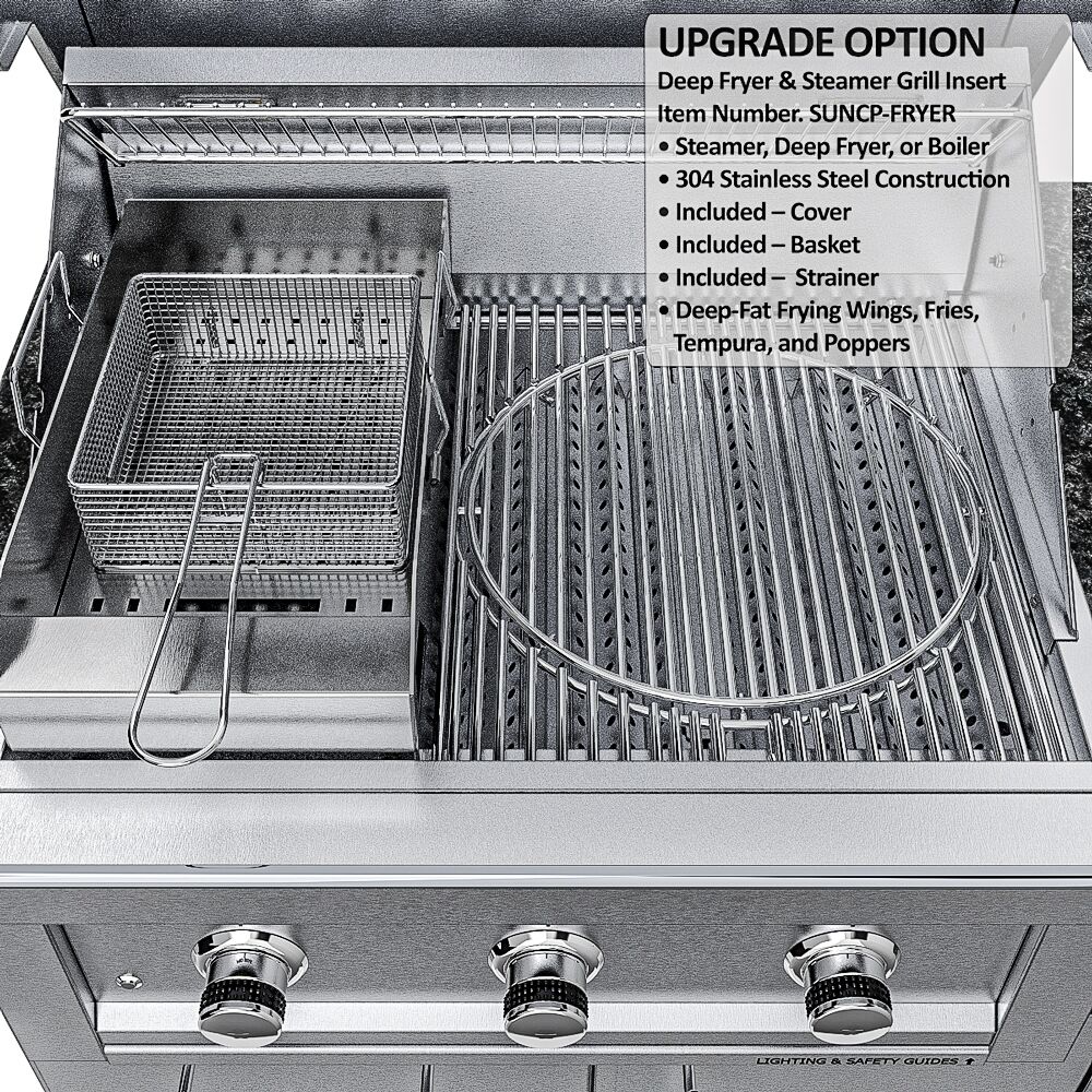 Sunstone THE BRAZOS 9 Foot Outdoor Kitchen Island Package