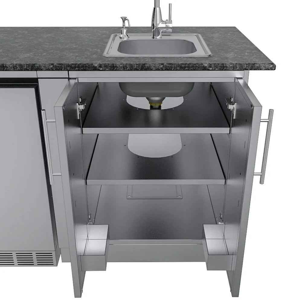 Sunstone THE BRAZOS 9 Foot Outdoor Kitchen Island Package