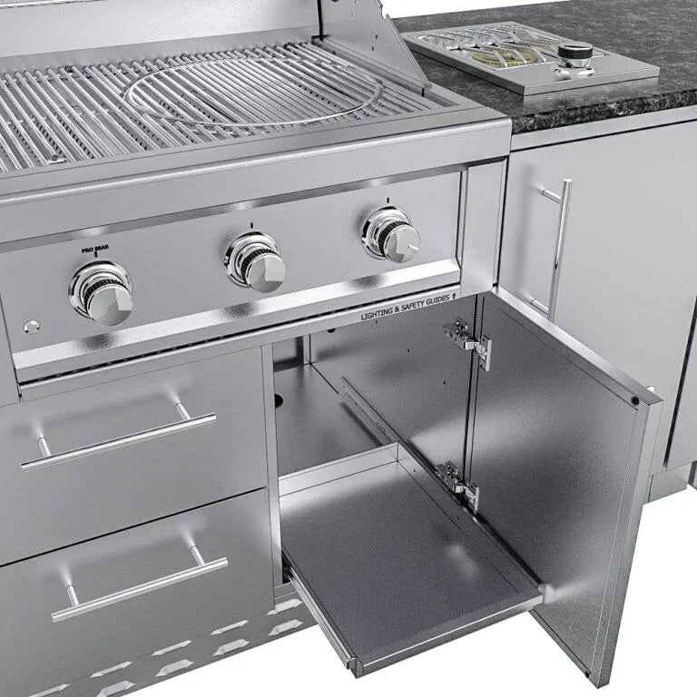 Sunstone THE BRAZOS 9 Foot Outdoor Kitchen Island Package