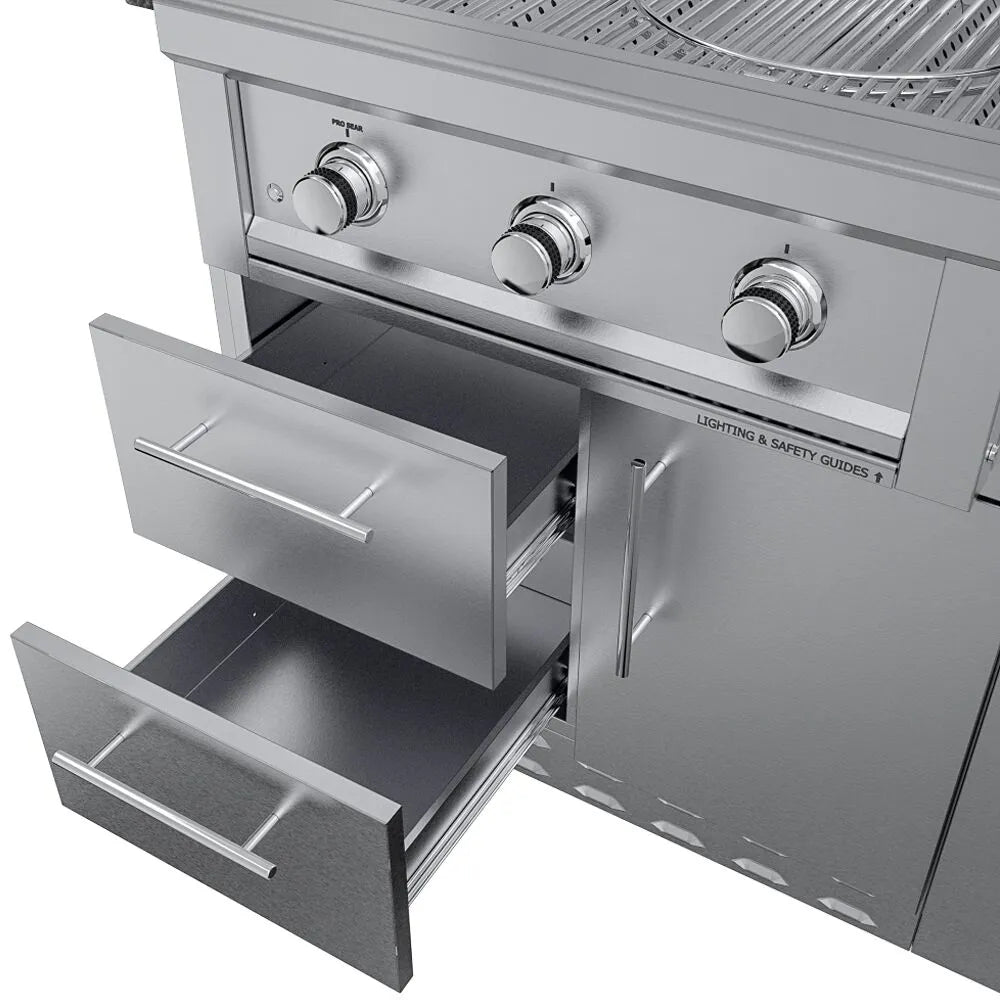 Sunstone THE BRAZOS 9 Foot Outdoor Kitchen Island Package