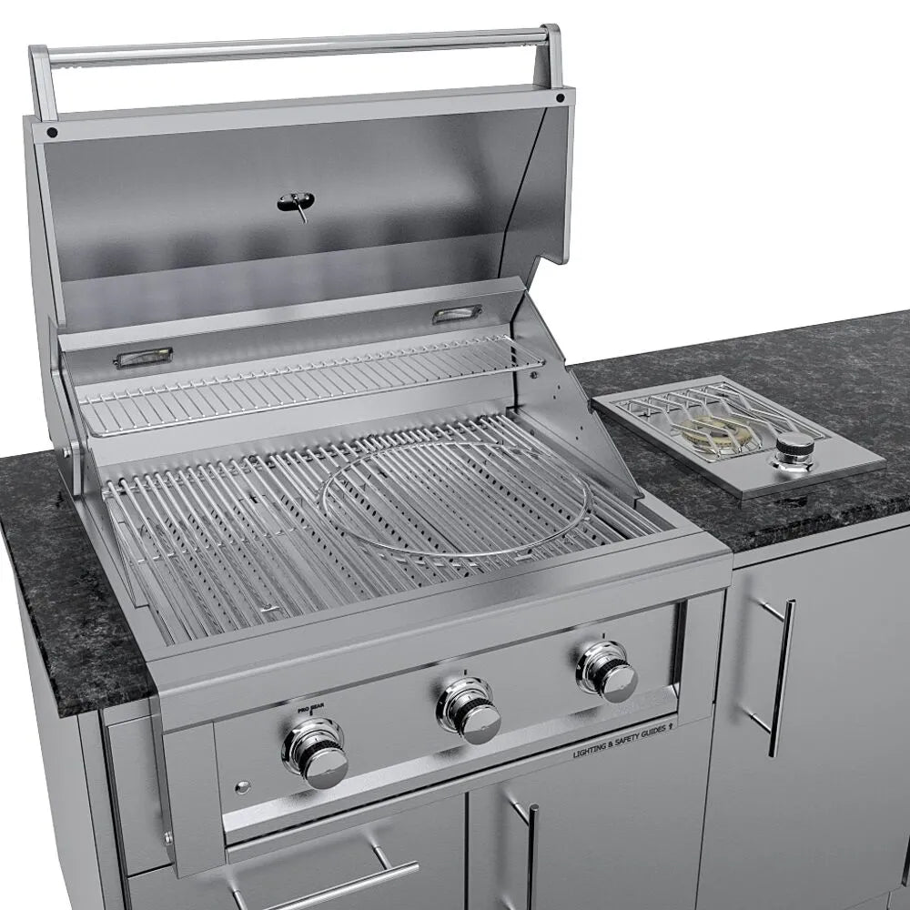 Sunstone THE BRAZOS 9 Foot Outdoor Kitchen Island Package