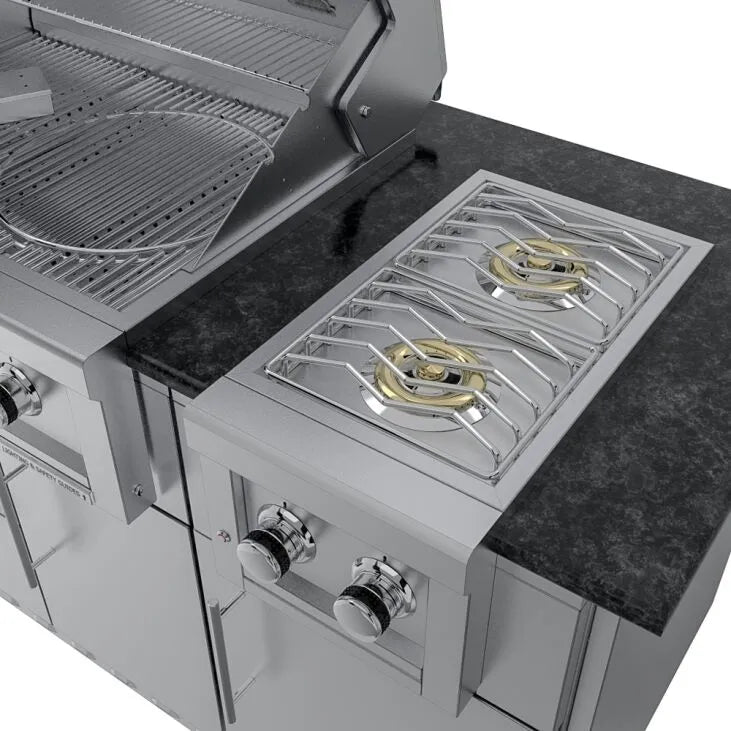 Sunstone THE CAPRICE 6 FT 4 IN Grill & Bar Sink Outdoor Island Package