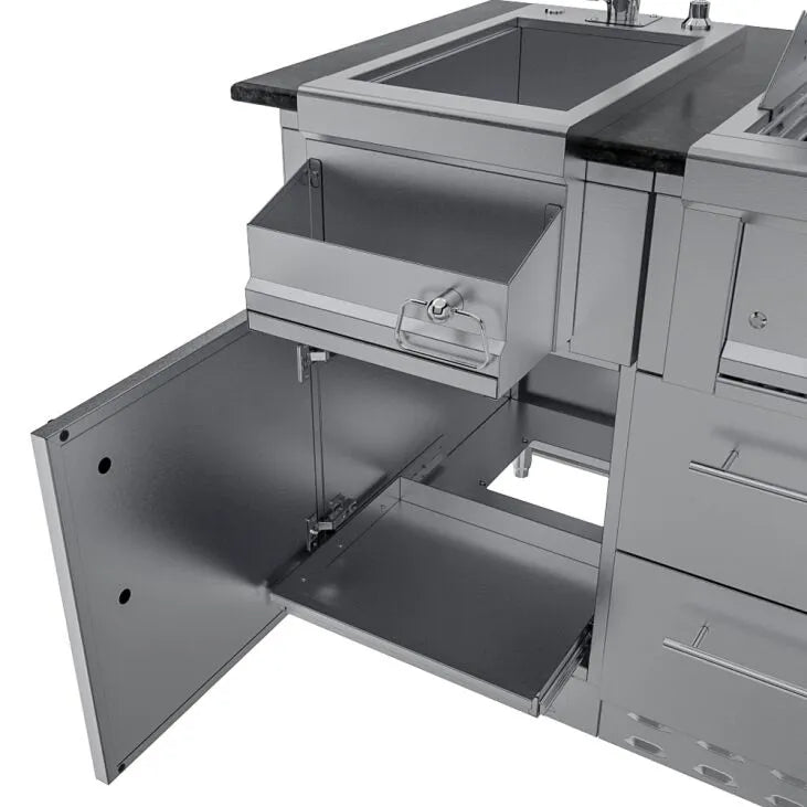 Sunstone THE CAPRICE 6 FT 4 IN Grill & Bar Sink Outdoor Island Package
