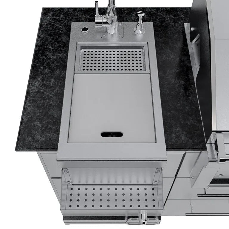 Sunstone THE CAPRICE 6 FT 4 IN Grill & Bar Sink Outdoor Island Package