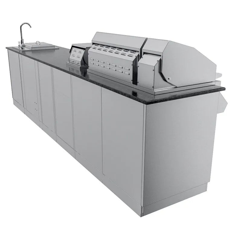 Sunstone The Cypress 11.6FT Outdoor Cabinet Lage Island Kitchen