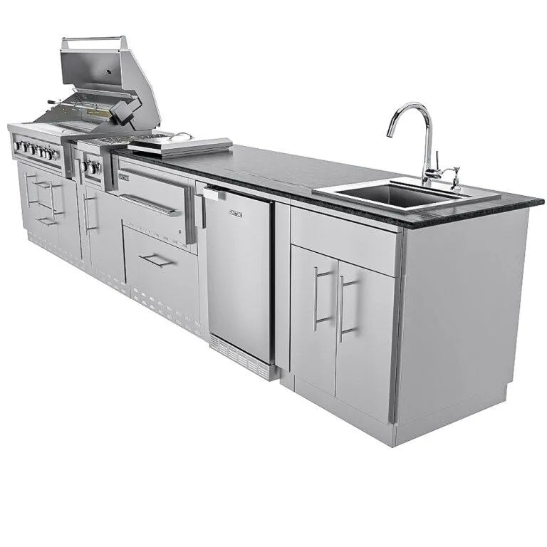 Sunstone French Quarter Outdoor Kitchen Island Package