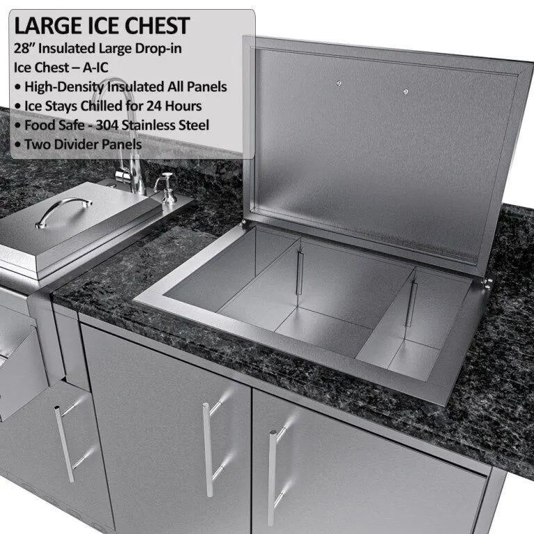 Sunstone Galley Clean & Prep Cabinet Island Package