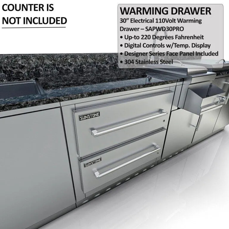 Sunstone Galley Clean & Prep Cabinet Island Package