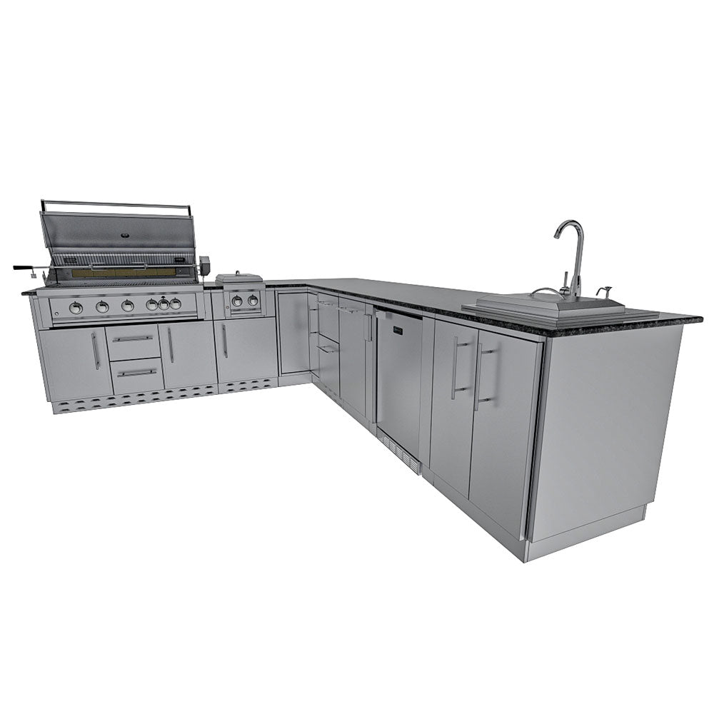 Sunstone The Rancher Outdoor Kitchen Package L Shaped