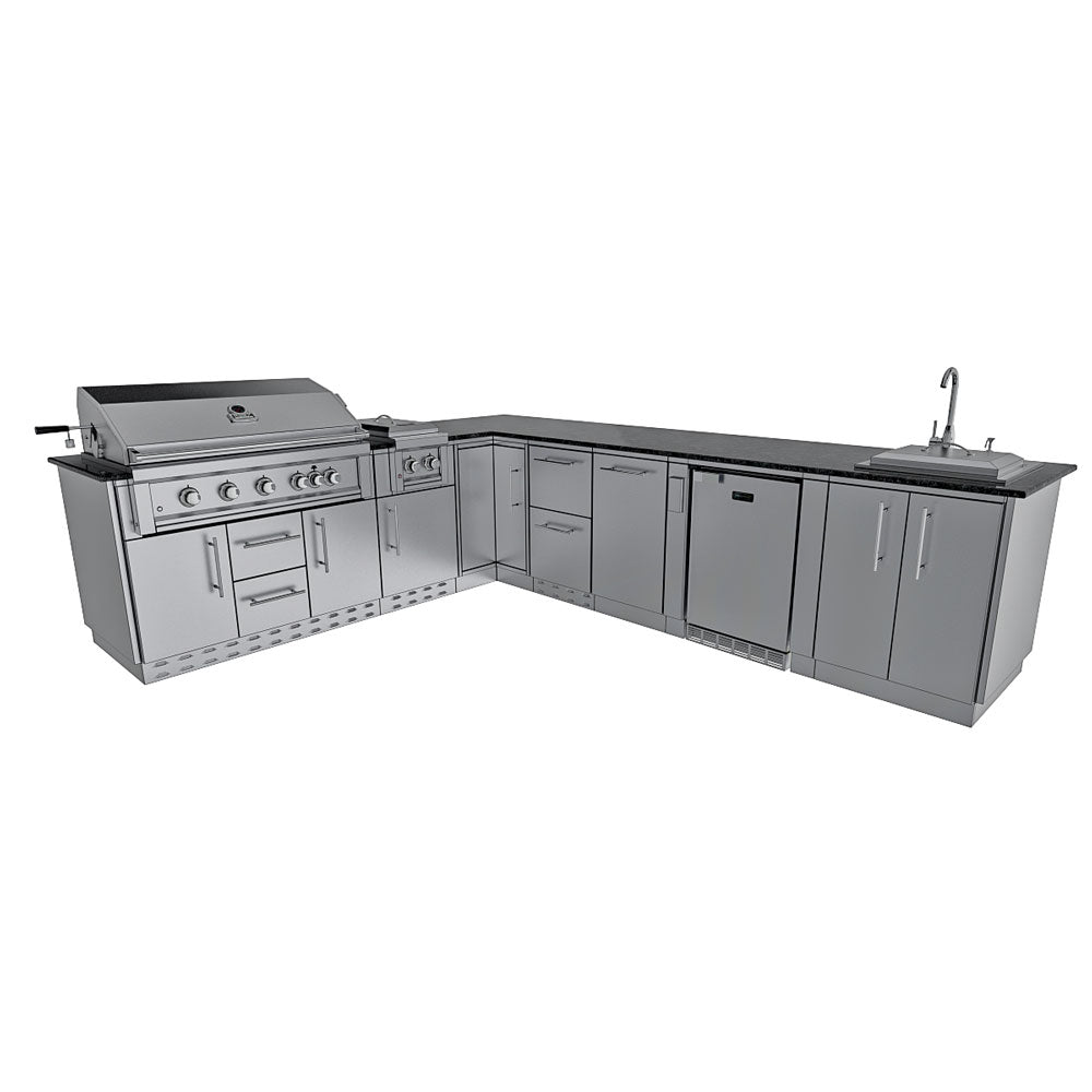 Sunstone The Rancher Outdoor Kitchen Package L Shaped
