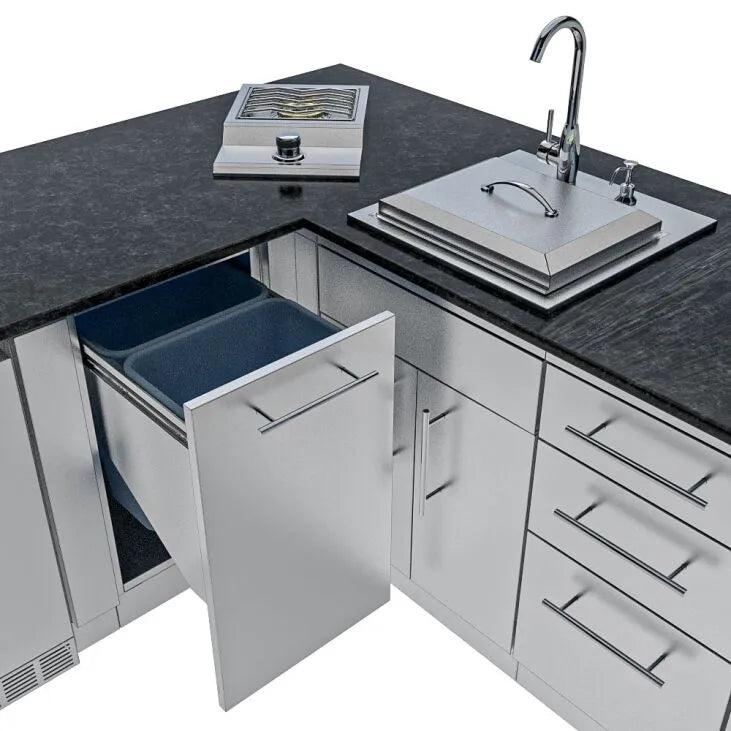 Sunstone Texas Tango Outdoor Kitchen Island Package 19 Feet