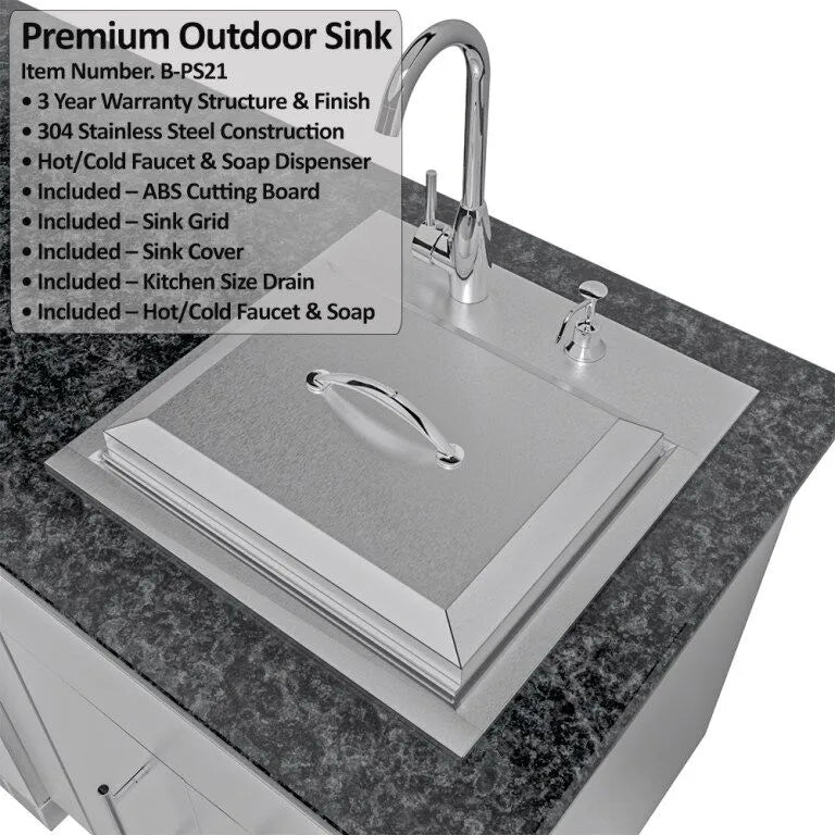 Sunstone Texas Tango Outdoor Kitchen Island Package 19 Feet
