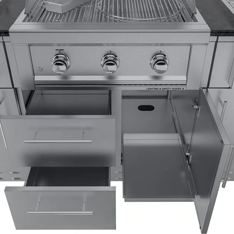 Sunstone Texas Tango Outdoor Kitchen Island Package 19 Feet