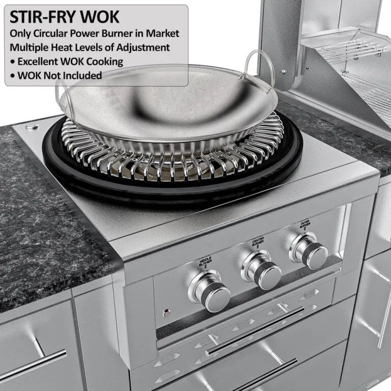 Sunstone TexCajun Outdoor Kitchen Island Package