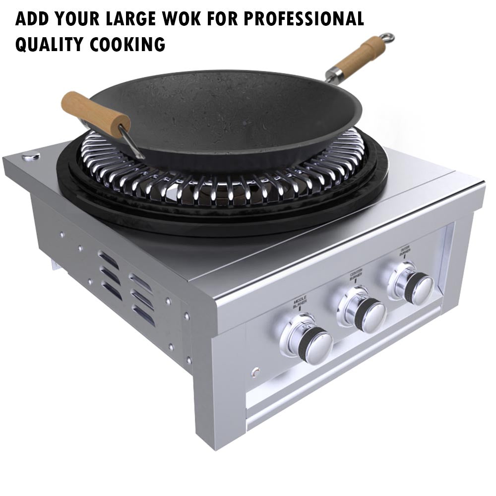 Sunstone 24" Power Burner w/3 Cirque Burners
