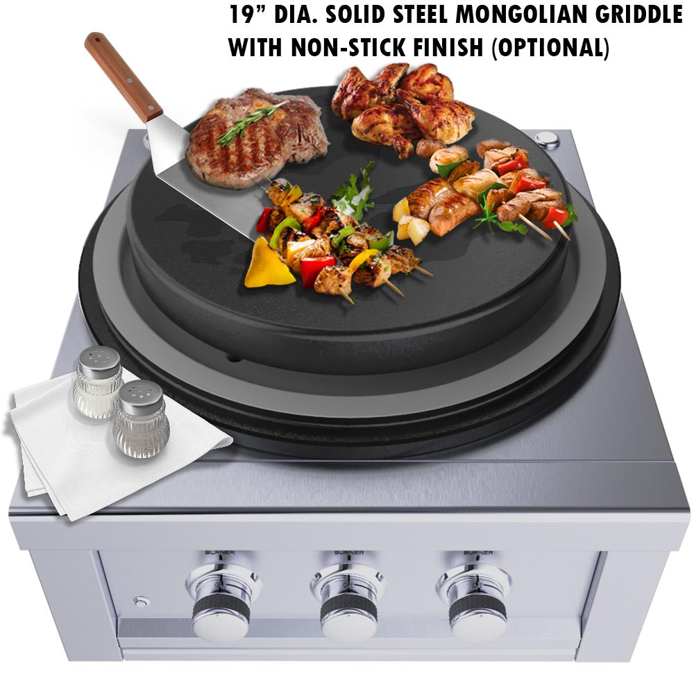 Sunstone 24" Power Burner w/3 Cirque Burners
