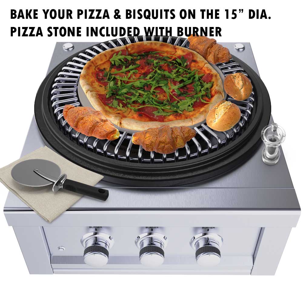 Sunstone 24" Power Burner w/3 Cirque Burners