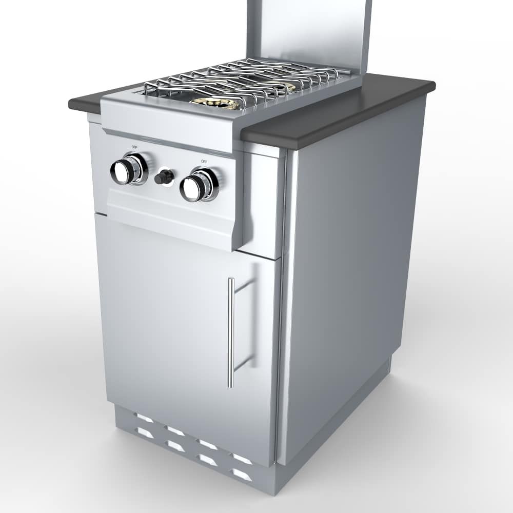 Sunstone 20" Appliance Cabinet for Up To 14-1/2 In. Cut-Out Width Appliance or Bar Station w/Left Swing Door - SAC20CSDL