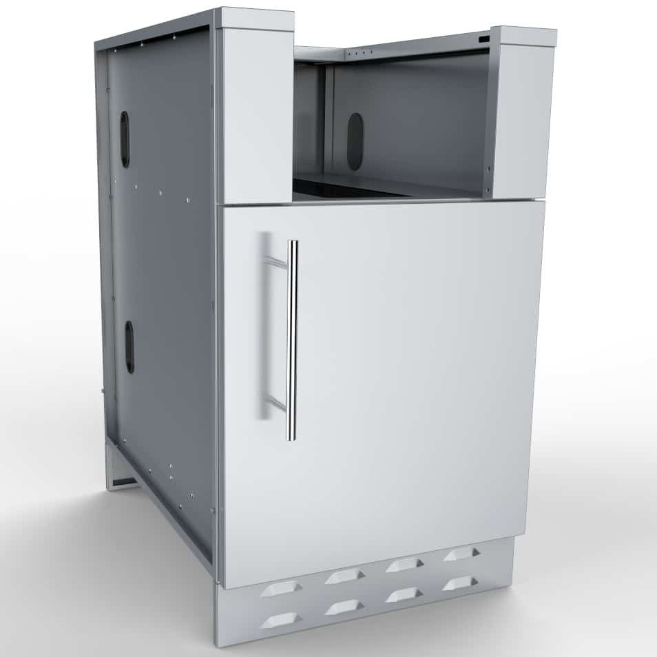 Sunstone 20" Appliance Cabinet for Up To 14-1/2 In. Cut-Out Width Appliance or Bar Station w/Right Swing Door - SAC20CSDR