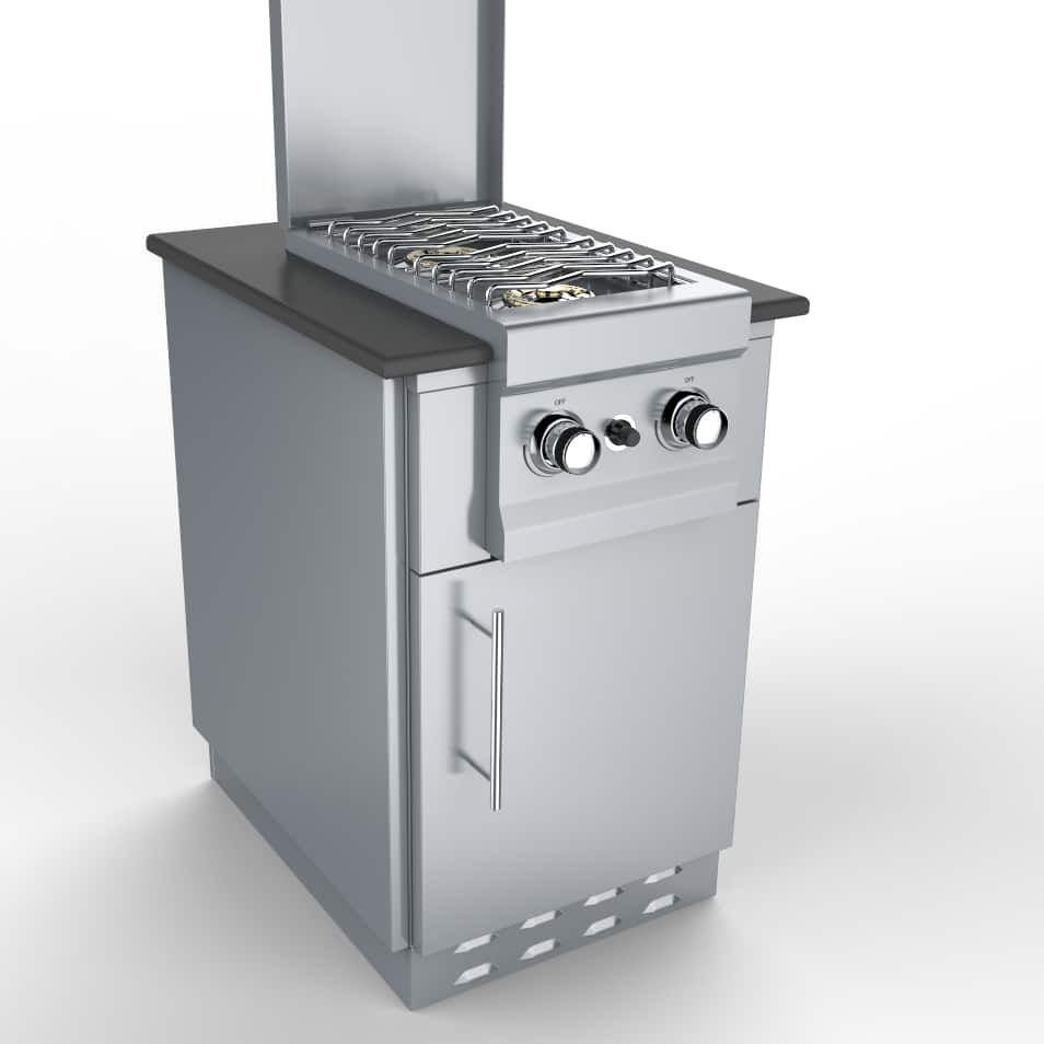 Sunstone 20" Appliance Cabinet for Up To 14-1/2 In. Cut-Out Width Appliance or Bar Station w/Right Swing Door - SAC20CSDR