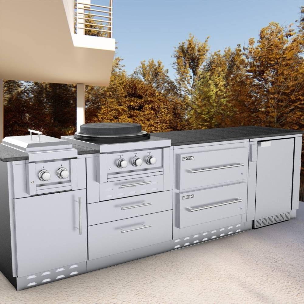 Sunstone 34" Sunstone Double Warming Drawer Cabinet - SAC34DWC