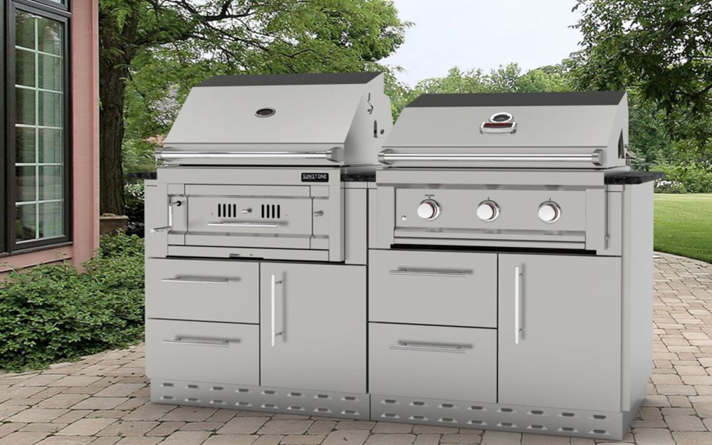 Sunstone 34" Sunstone Gas Grill Base Cabinet - SAC34GLPCD