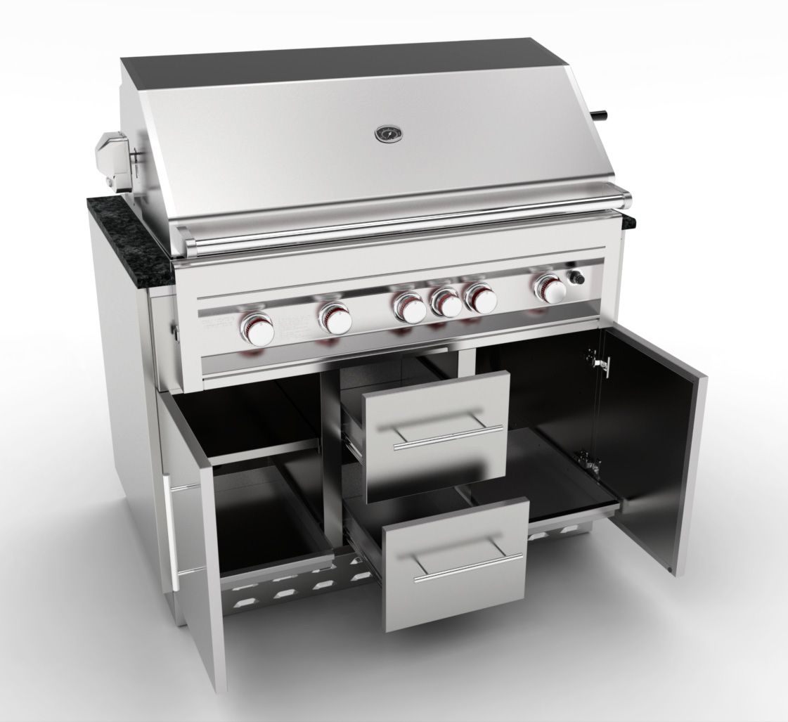 Sunstone 46" Sunstone Gas Grill Base Cabinet - SAC46GLPCD