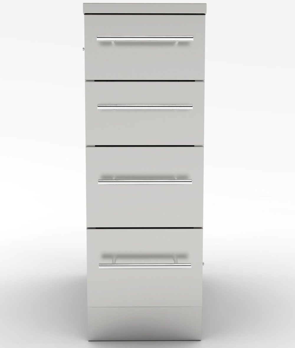 Sunstone 12" 4 Multi Drawer Storage Base Cabinet - SBC12SMD