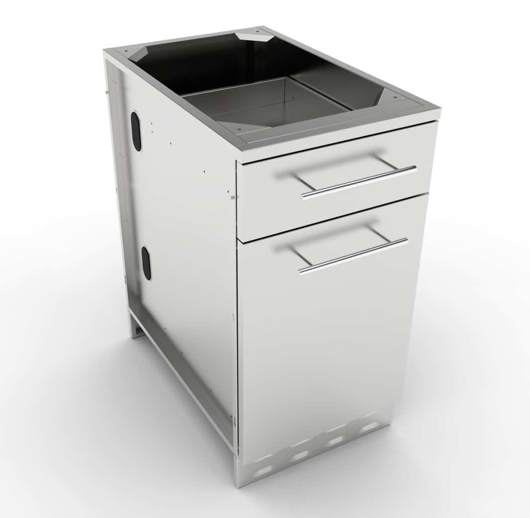 Sunstone 18"Propane/Trash Drawer Combo Cabinet - SBC18SLPCD
