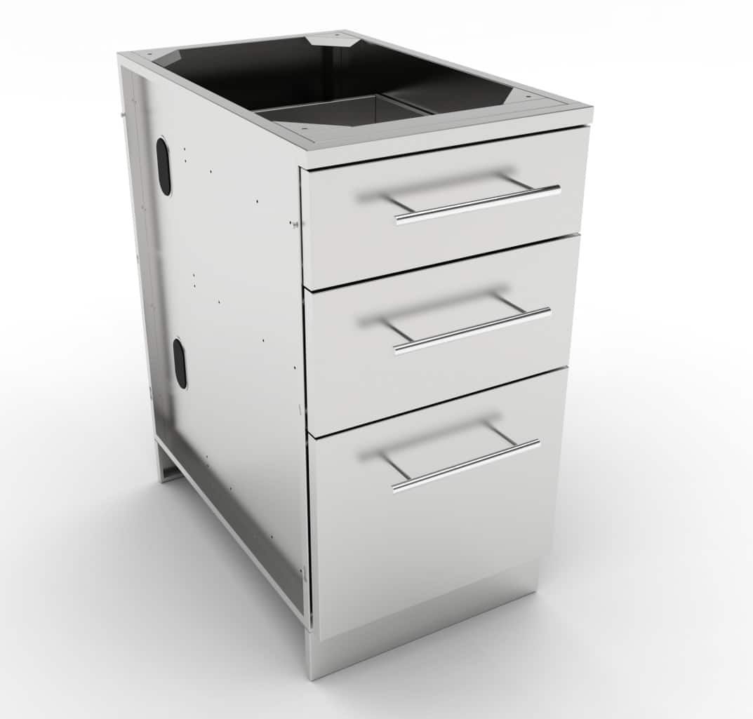 Sunstone 18" Triple Drawer Base Cabinet - SBC18STD