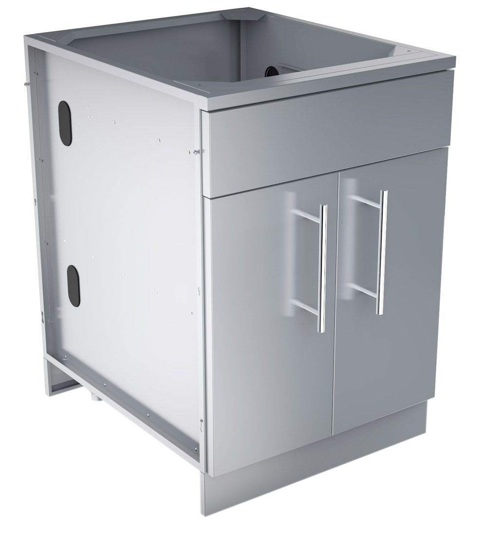 Sunstone 24" Double Door Base Cabinet w/Shelf & Reversible Top Drawer or False Panel - SBC24CDD