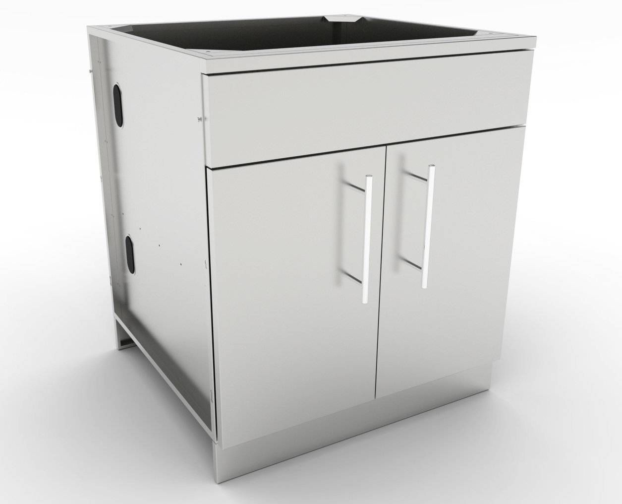 Sunstone 30" Double Door Base Cabinet w/Shelf & Reversible Top Drawer or False Panel - SBC30CDD