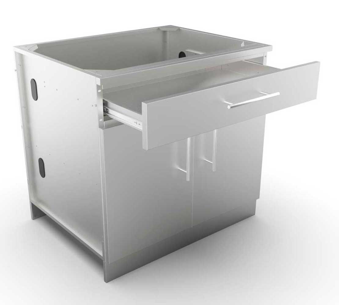 Sunstone 30" Double Door Base Cabinet w/Shelf & Reversible Top Drawer or False Panel - SBC30CDD