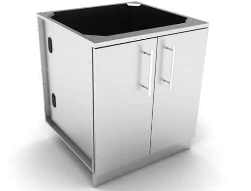 Sunstone 30" Full Height Double Door Base Cabinet w/Two Shelves & Door Pockets - SBC30FDD
