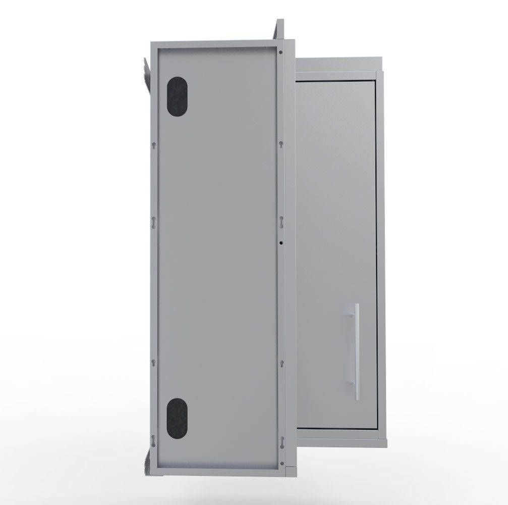 Sunstone 12" x 12" Full Height 360 Swivel Door Corner Cabinet w/Three Shelves - SWC12SLS