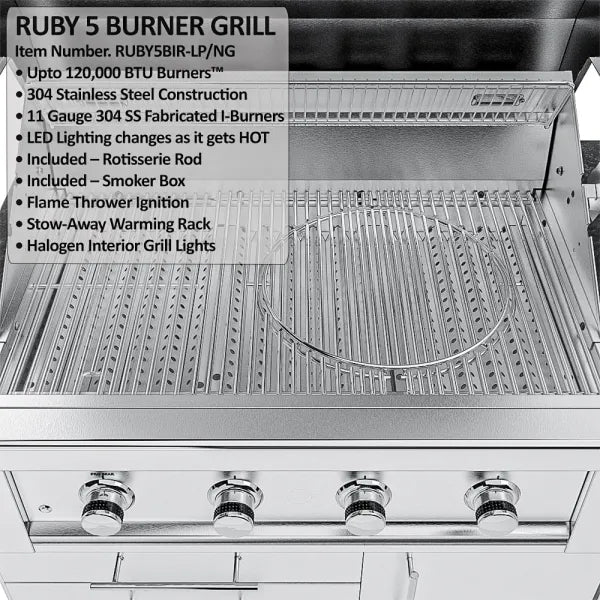 Sunstone THE HOUSTON 9 Foot 8 Inch Outdoor Griller's Paradise Island Package