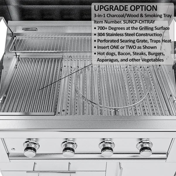 Sunstone THE HOUSTON 9 Foot 8 Inch Outdoor Griller's Paradise Island Package